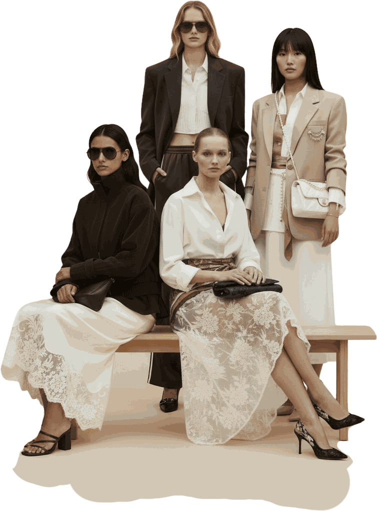Lookbook-Aufnahme der Kollektion Identité